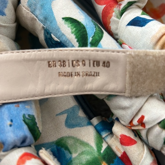 Copacabana Scarf Print Puffy Platform Sandal FARM RIO Size 8 and 9 New - Picture 15 of 15